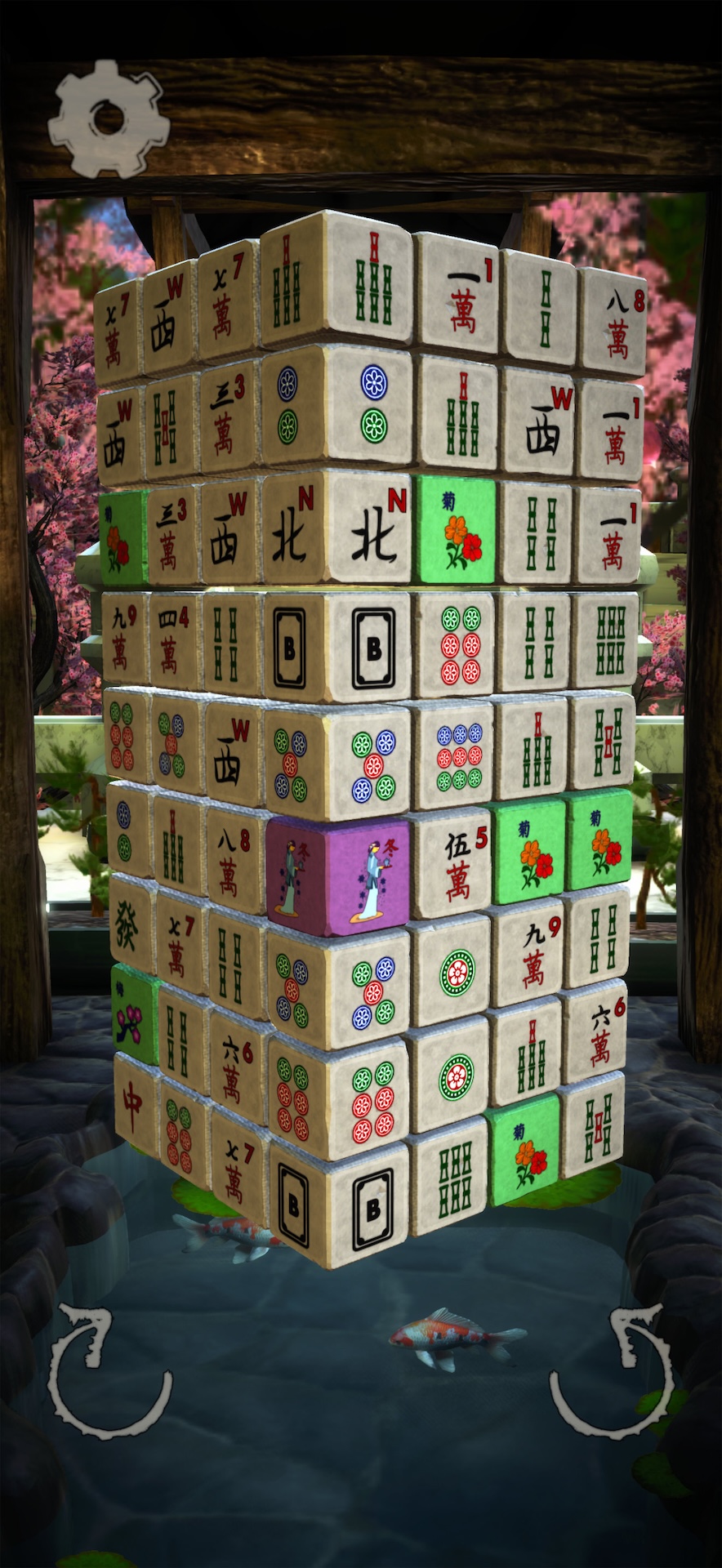 3D Mahjong Tower game screenshot 1